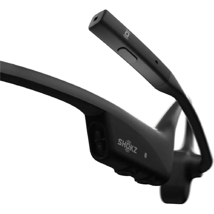 SHOKZ OpenComm2 | Écouteurs à conduction osseuse - Bluetooth - Microphone - Noir