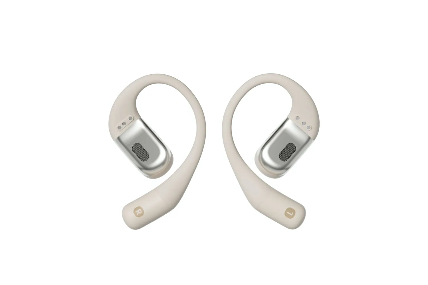 SHOKZ OpenFit True Wireless Earbuds in Beige | 38-T910BG