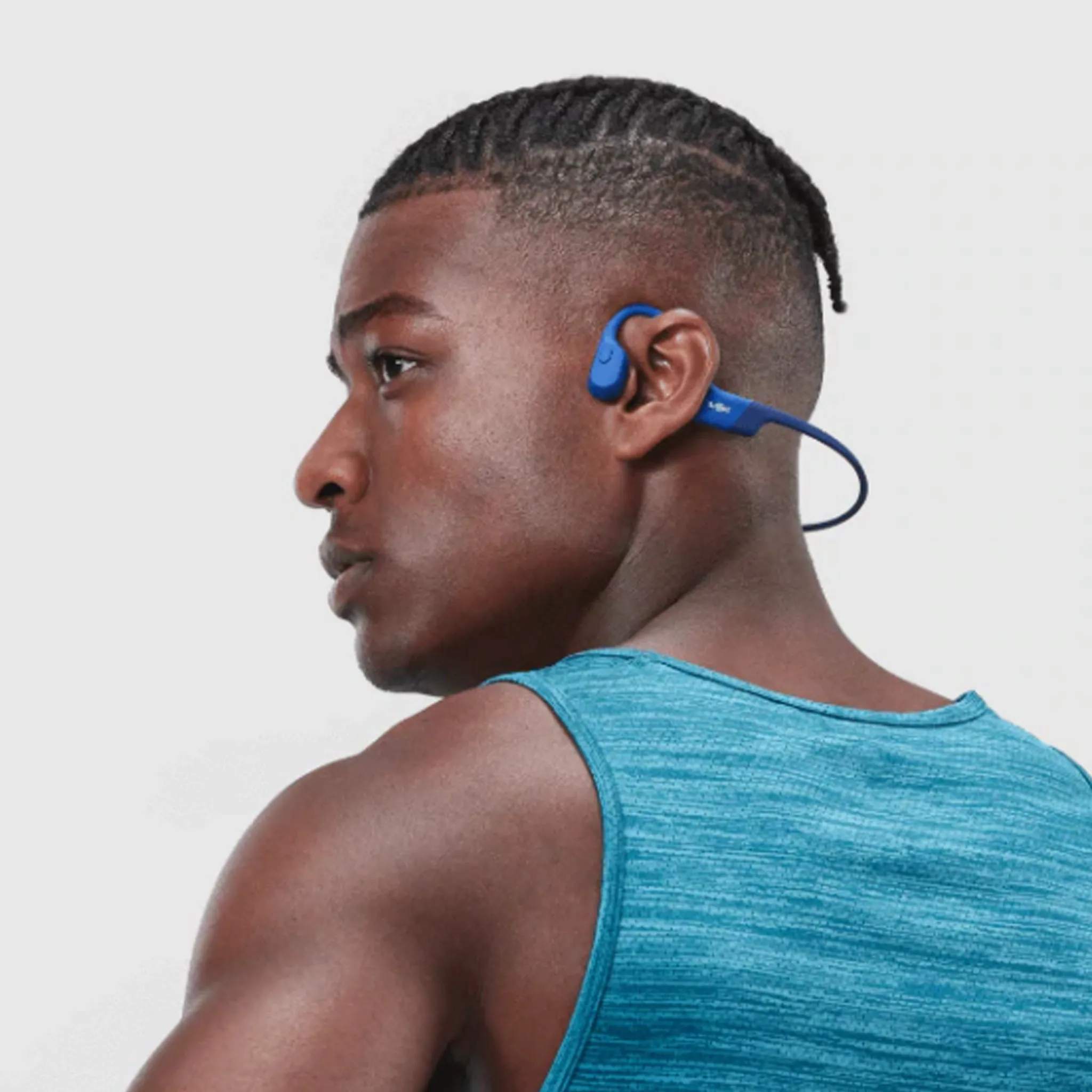 Shokz OPENRUN Open Ear Bone Conduction Bluetooth Headphones