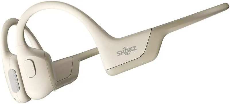 Shokz OpenRun Pro Headphones Open Ear Bone Conduction Wireless Headsets Beige