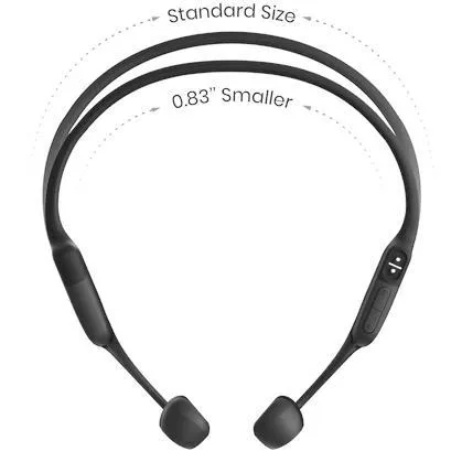 SHOKZ OpenRun Pro Mini | Écouteurs à conduction osseuse - Sport - Bluetooth - 10 Heures d'autonomie - Noir