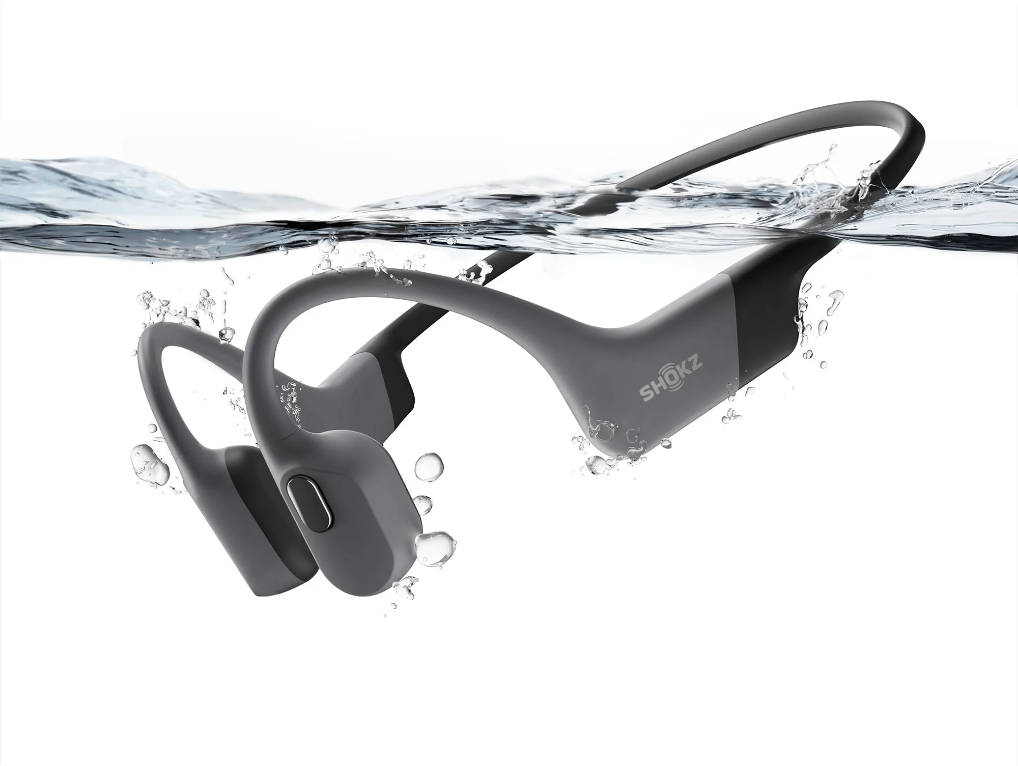 Shokz OpenSwim Pro Wireless Bone Conduction Headphones - Grey