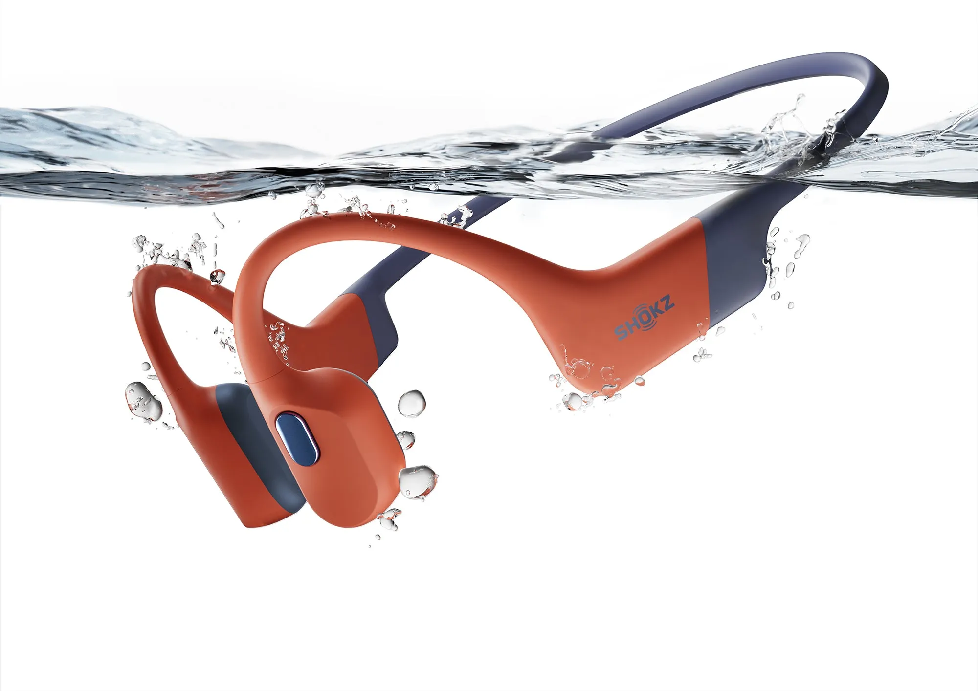 Shokz OpenSwim Pro Wireless Bone Conduction Headphones - Red