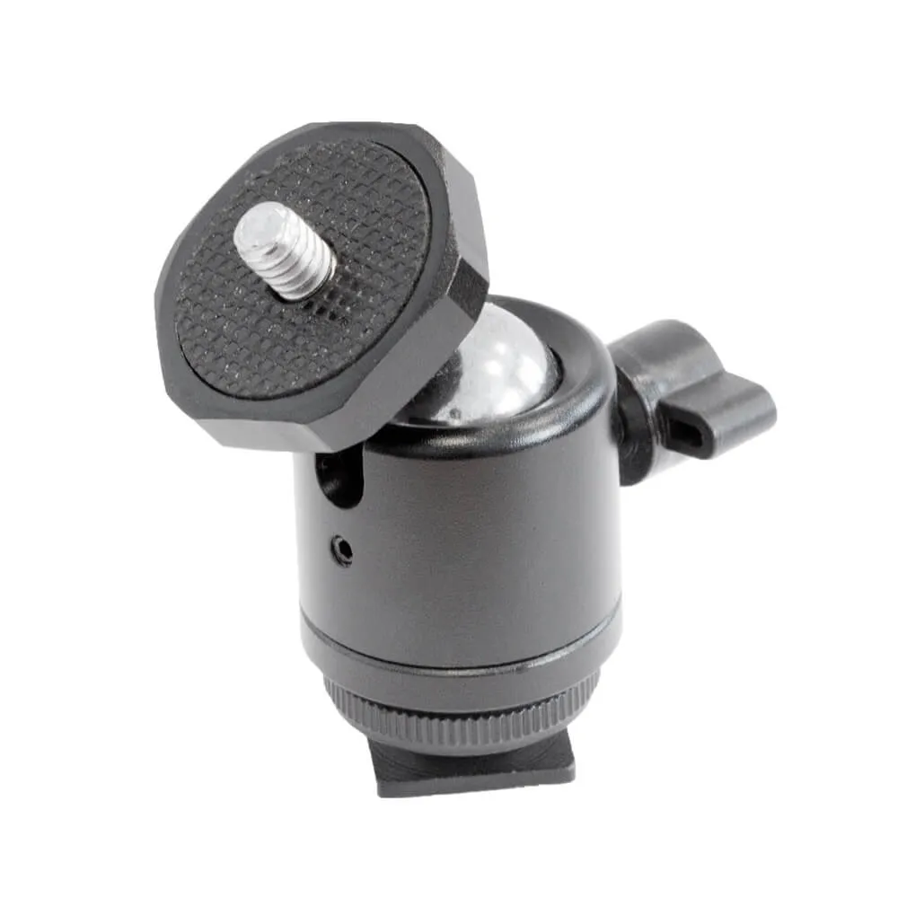 Smartphone Clamp with Mini Hot-Shoe Mount Ball Head