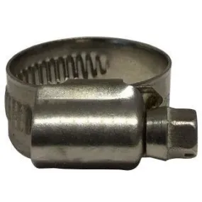 Stainless Steel Marine Embossed Non-Perforated Worm Gear Clamps