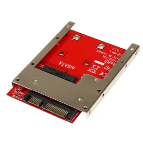 Startech.Com Msata Ssd To 2.5In Sata Adapter Converter - Msata To Sata Adapter For 2.5In Bay With Open Frame Bracket And