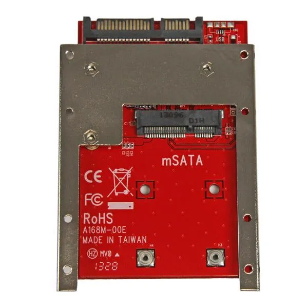 Startech.Com Msata Ssd To 2.5In Sata Adapter Converter - Msata To Sata Adapter For 2.5In Bay With Open Frame Bracket And