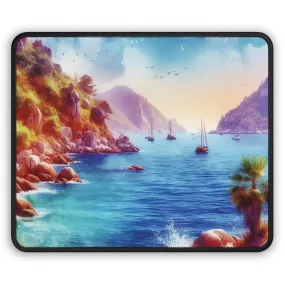 Sunny day, boats and sea  Gaming Mouse Pad