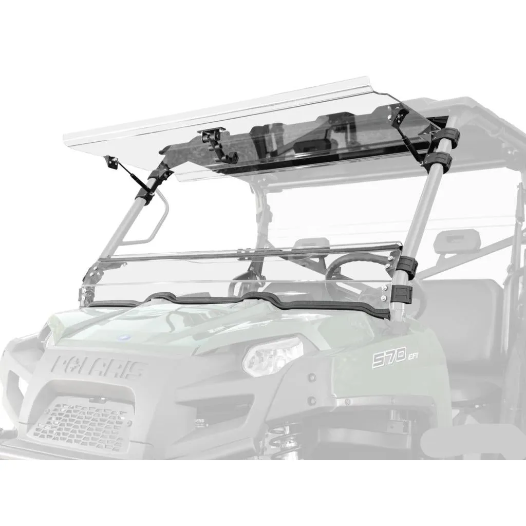 SuperATV Polaris Ranger 800 Scratch Resistant Flip Windshield