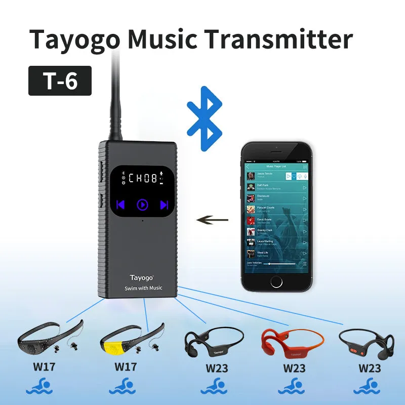 Tayogo T6 Wireless Music Transmiter & Swimming Coach Communicator