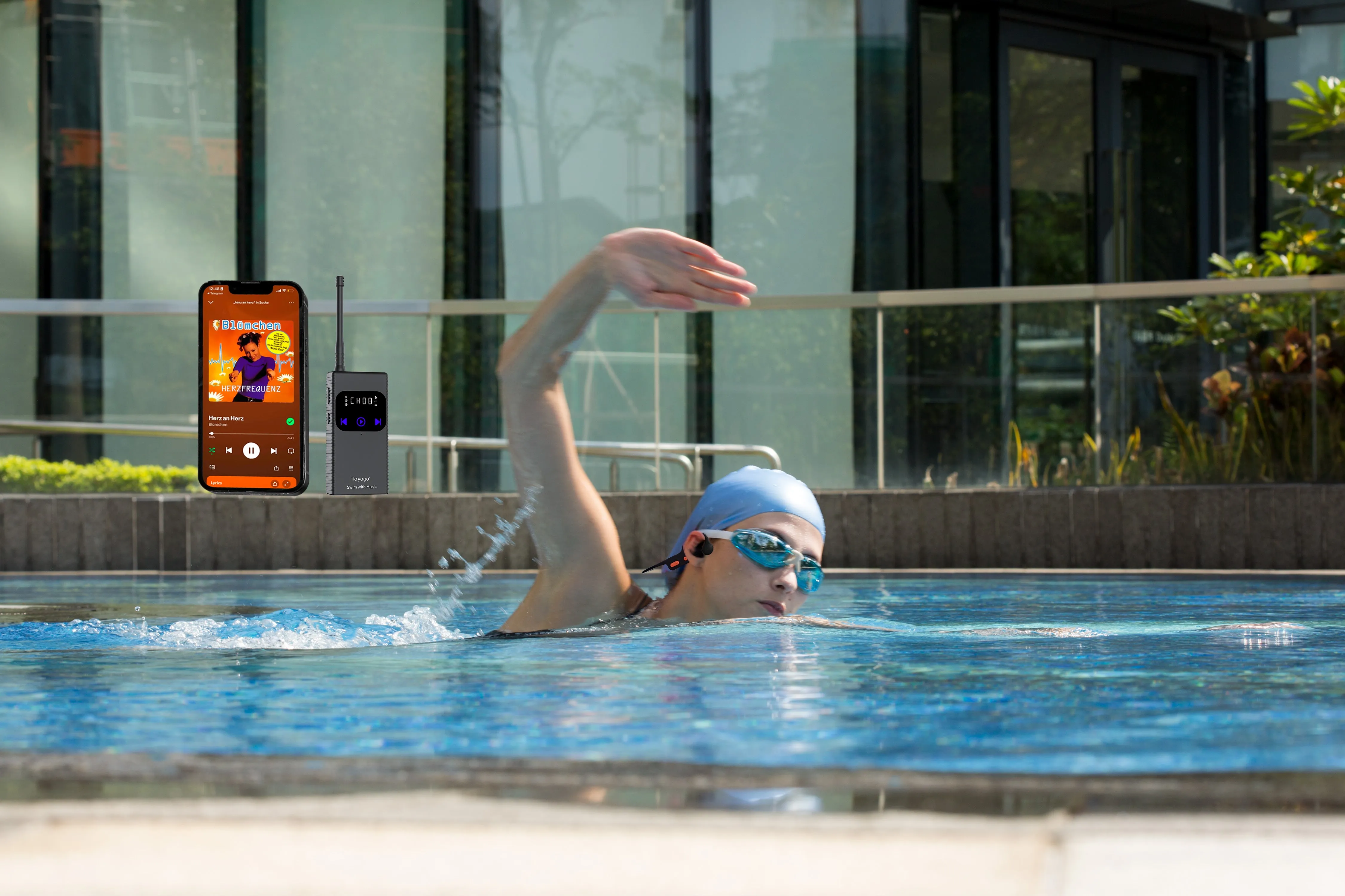 Tayogo T6 Wireless Music Transmiter & Swimming Coach Communicator