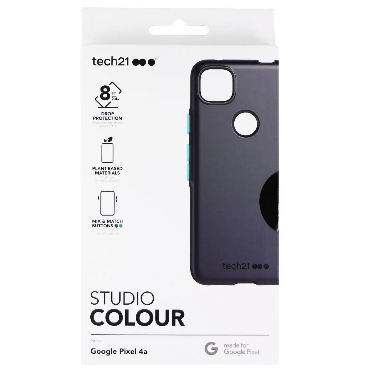 Tech21 Studio Colour Series Flexible Case for Google Pixel 4a - Black