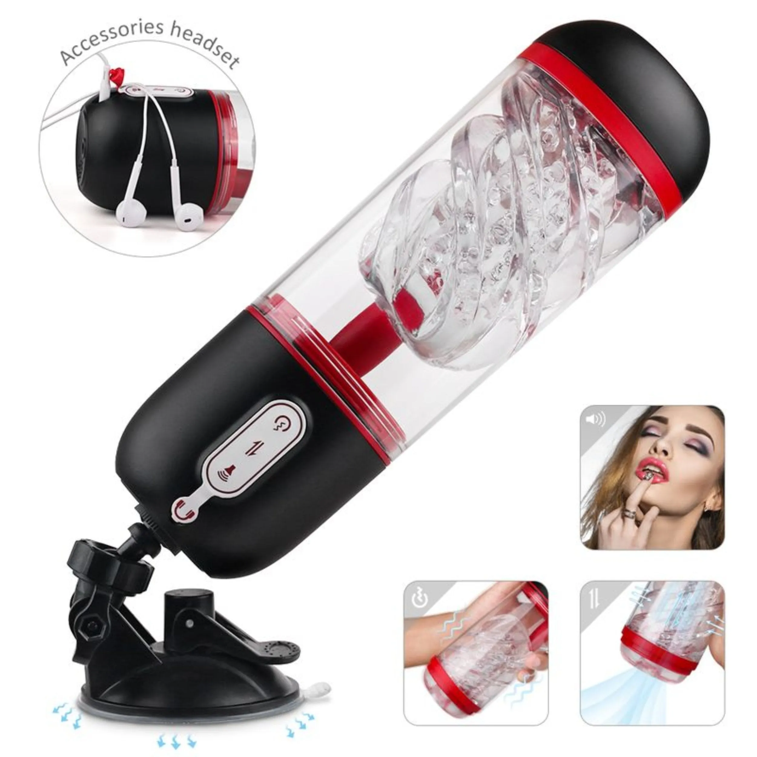 The Twister Sucking and Vibrating Hands-Free Masturbator - It Moans!