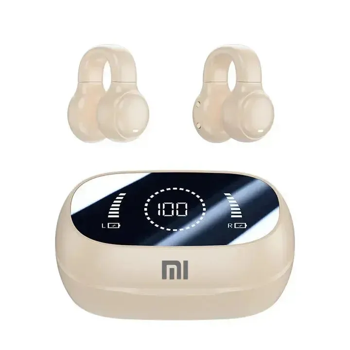 Toocki M47 Earclip Wireless Earphone Bluetooth5.3 LED Display Noise Cancelling Mini Earbuds Waterproof Sports Headset HiFi Sound