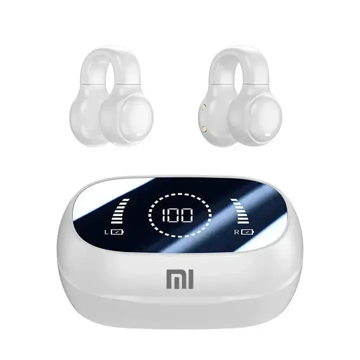 Toocki M47 Earclip Wireless Earphone Bluetooth5.3 LED Display Noise Cancelling Mini Earbuds Waterproof Sports Headset HiFi Sound