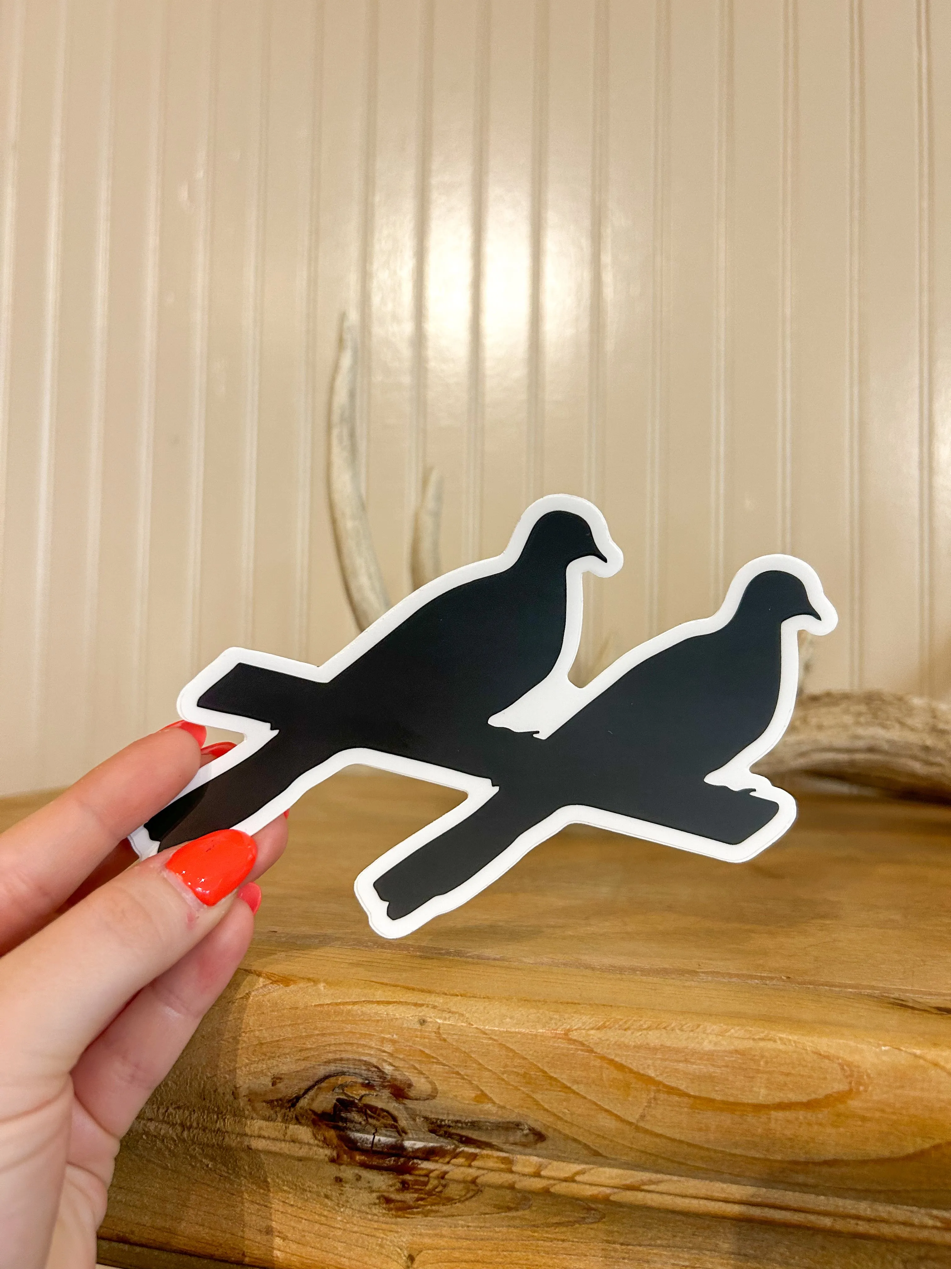 Two Dove Decals