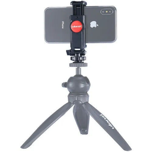 ULANZI ST-06 Adjustable Phone Holder Cold Shoe Mount Flexible Tripod Mount Adapter for DSLR Camera Smartphone