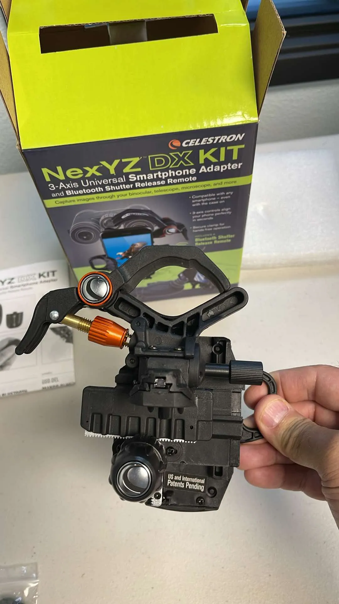 Used Celestron NexYZ DX Smartphone Adapter Kit in Box