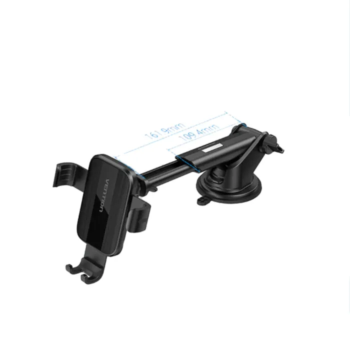 Vention Auto-Clamp Car Phone Mount for Dashboard Console with Suction Cup Square Type | KCOB0