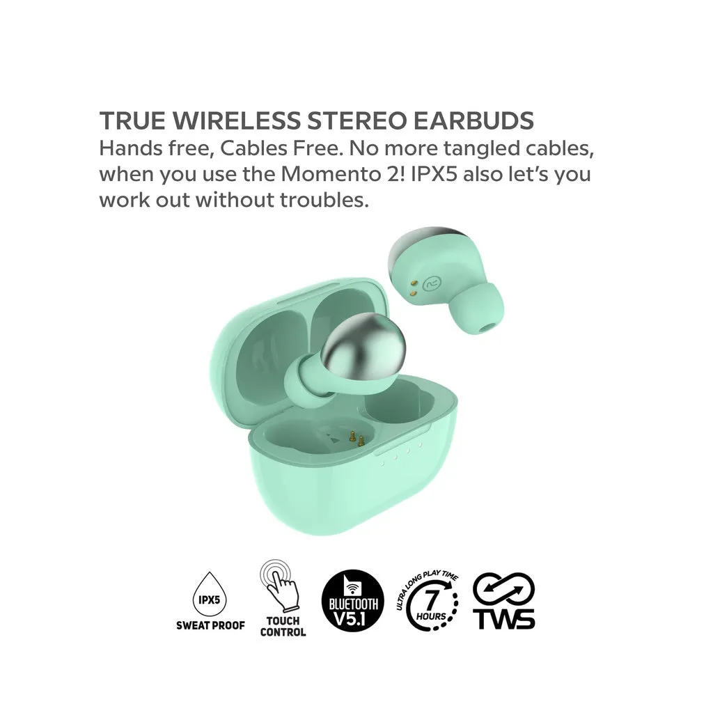 Vinnfier Momento 2 True Wireless Earbuds TWS HIFI Headphone Touch Control Low Latency Ultra-long playtime