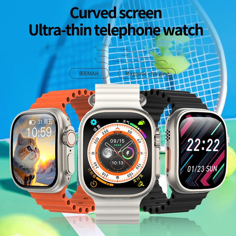 VWAR JC02 Ultra Smart Watch AMOLED Curved Screen Android System 2GB 16GB 4G WIFI GPS Camera