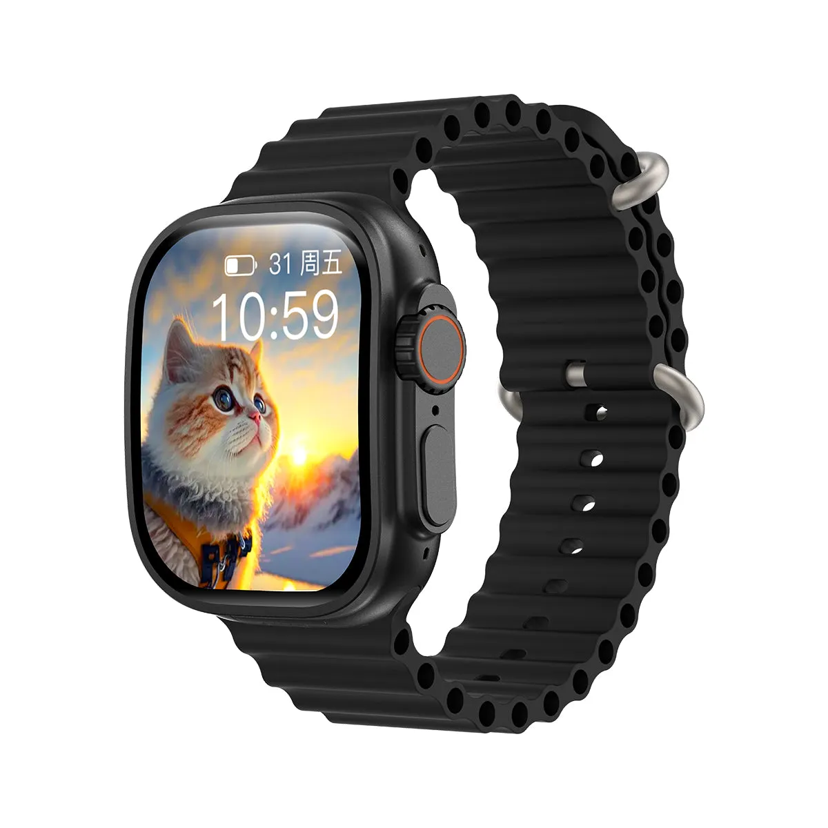 VWAR JC02 Ultra Smart Watch AMOLED Curved Screen Android System 2GB 16GB 4G WIFI GPS Camera