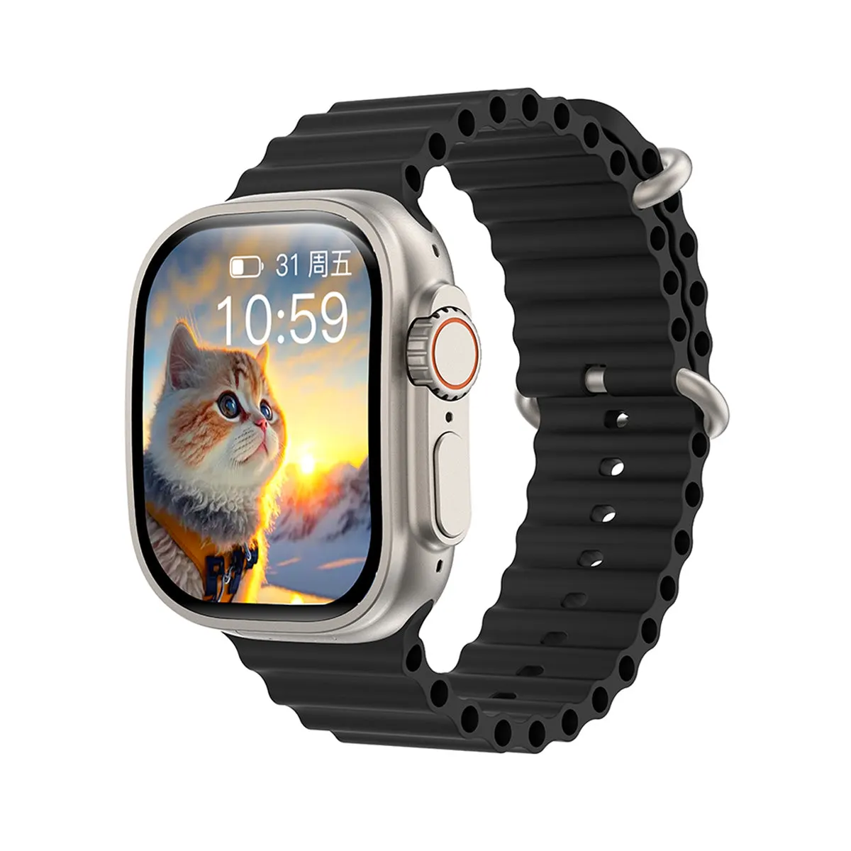 VWAR JC02 Ultra Smart Watch AMOLED Curved Screen Android System 2GB 16GB 4G WIFI GPS Camera