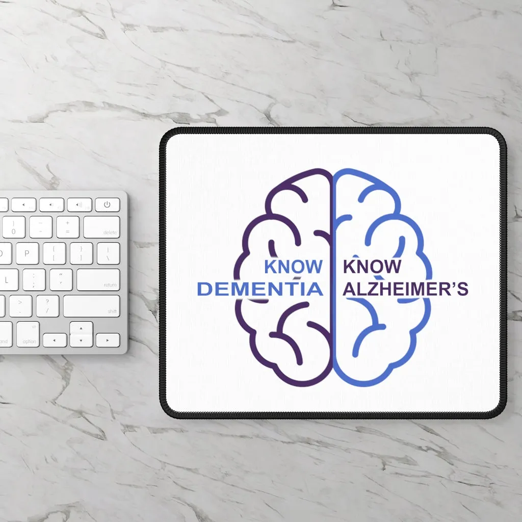 White Gaming Mouse Pad - Know Dementia | Know Alzheimer’s