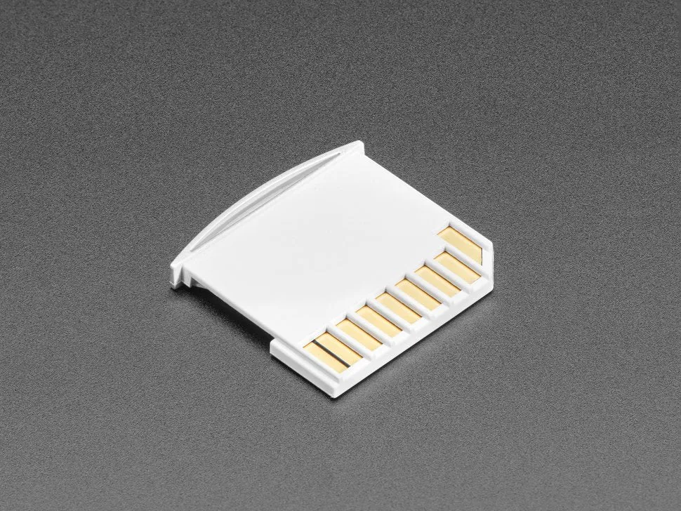 White Shortening microSD to SD Card Adapter