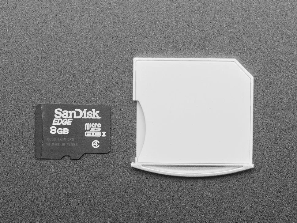 White Shortening microSD to SD Card Adapter