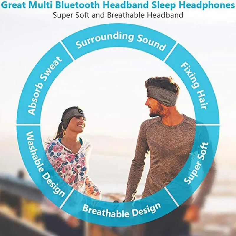 Wireless Sleeping Headphones & Sports Headband – Perfect for Sleep, Workouts, Jogging, and Insomnia Relief