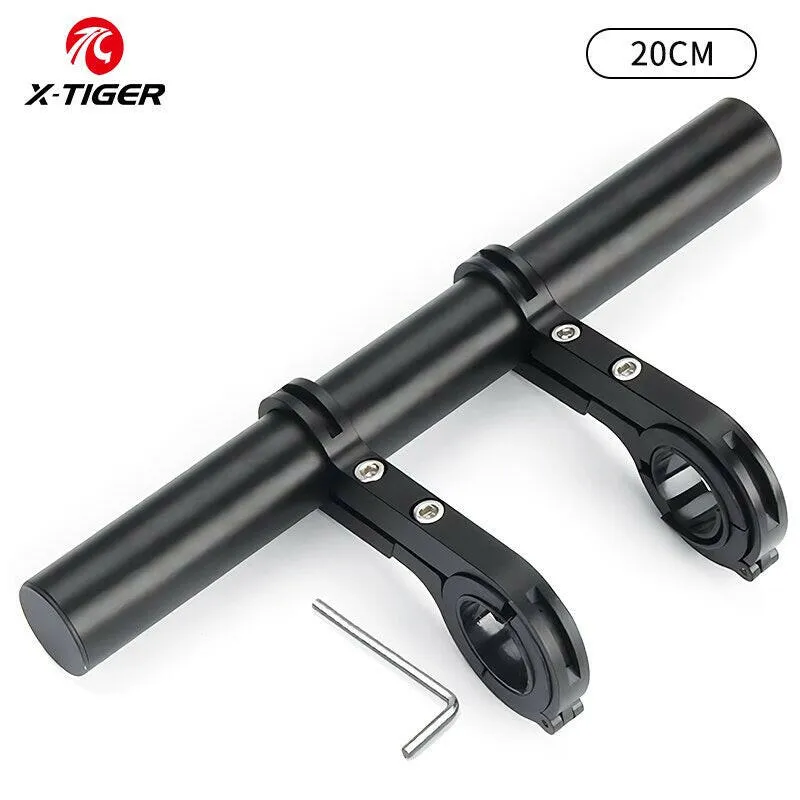 X-TIGER Bicycle Handlebar Extension Bracket Extender Frame Carbon Tube Double Extension Frame Bike Extension Frame Bicycle Clip