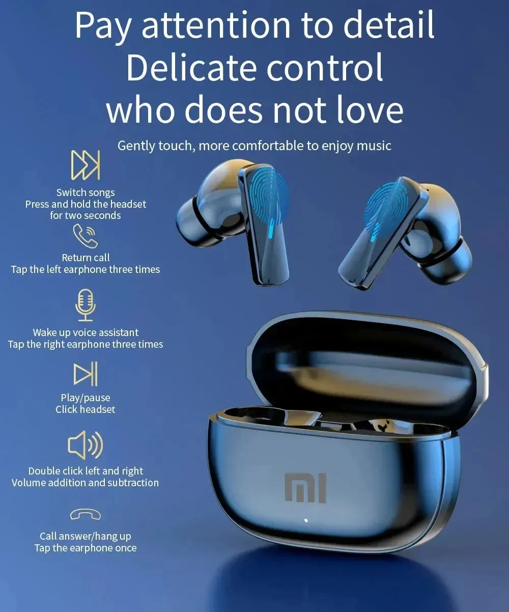 Xiaomi Mate 50 TWS Wireless Bluetooth Headset Touch Control Mic Earbuds Wireless Headphones Noise Cancelling In-Ear Handsfree