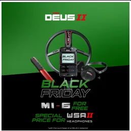 XP Deus II (2) RC Metal Detector Black Friday Promo Combo