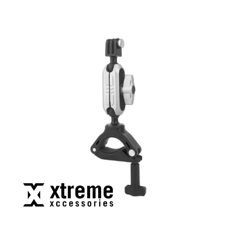 Xtreme Xccessories Motorcycle Bicycle Rail Mount Clamp with 360 degree Ball Mount Clip For Gopro Hero 13, 12, 11 ,10, 9, 8, 7, 6 For Phone Action Camera