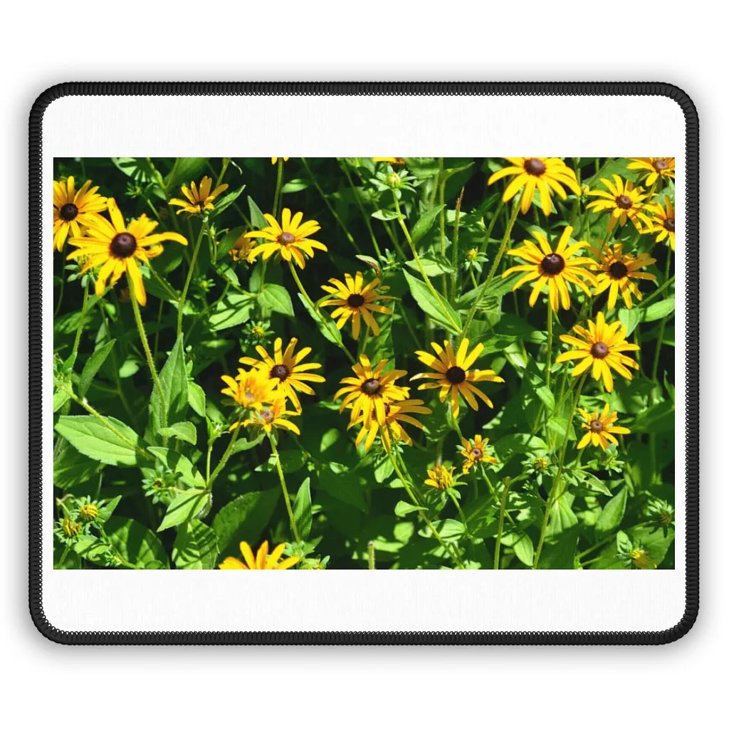 Yellow Flowers Gaming Mouse Pad