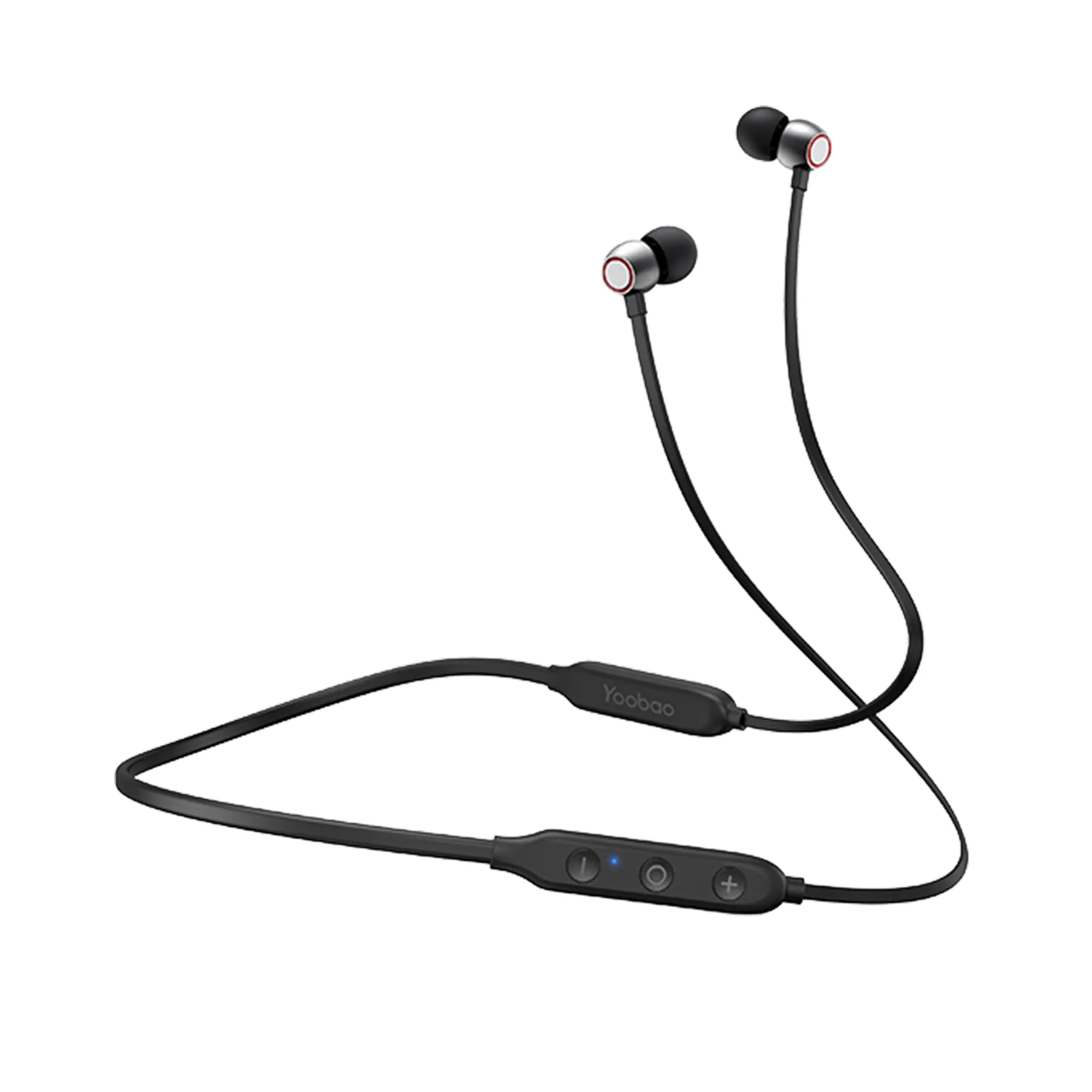 Yoobao YB-504 110mAh Half-In-Ear Neckband Wireless Earphones with Waterproof IPX4, Bluetooth 5.0, Noise Cancellation, and Up to 8 Hrs Battery Life