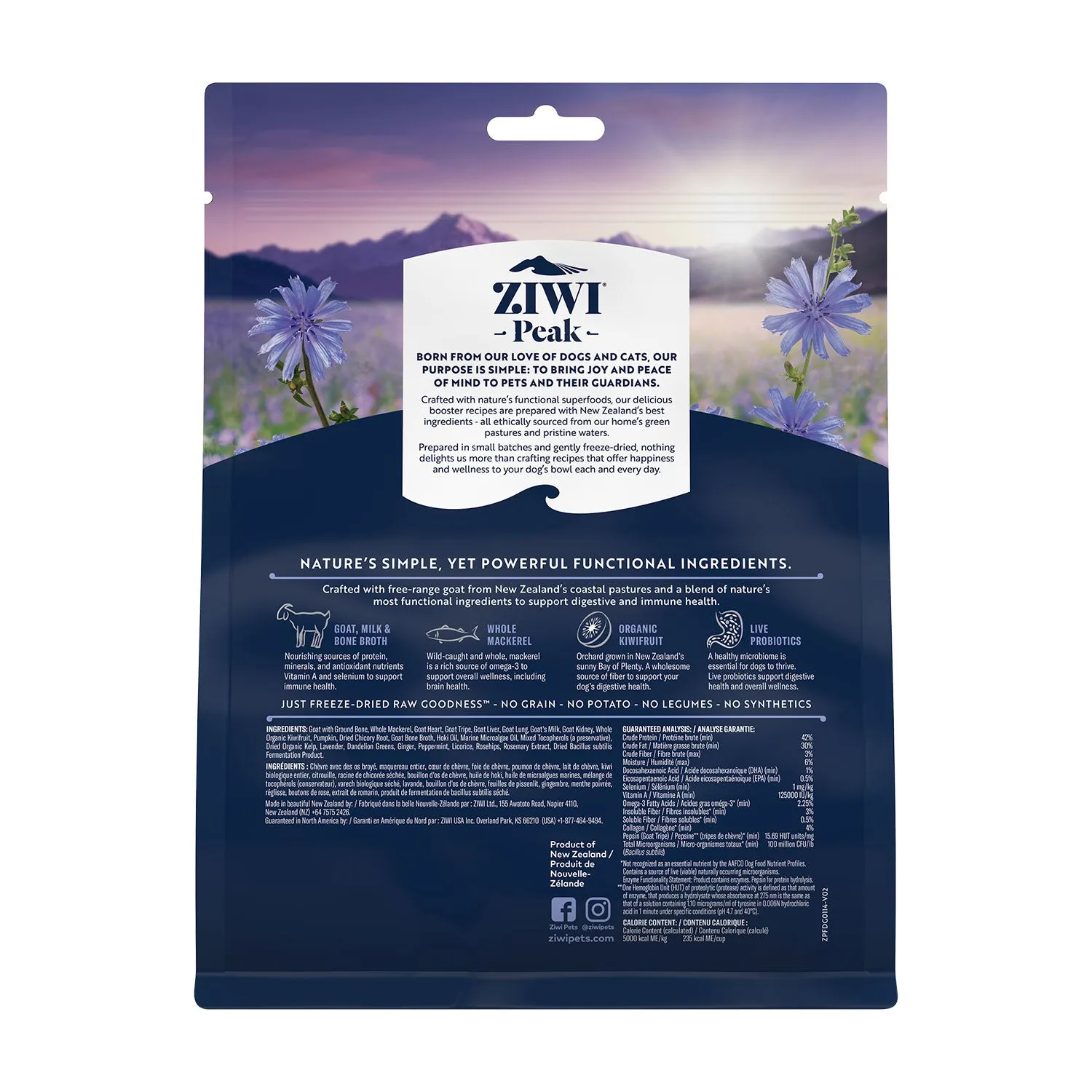 ZIWI Peak Freeze Dried Dog Booster Gut & Immunity